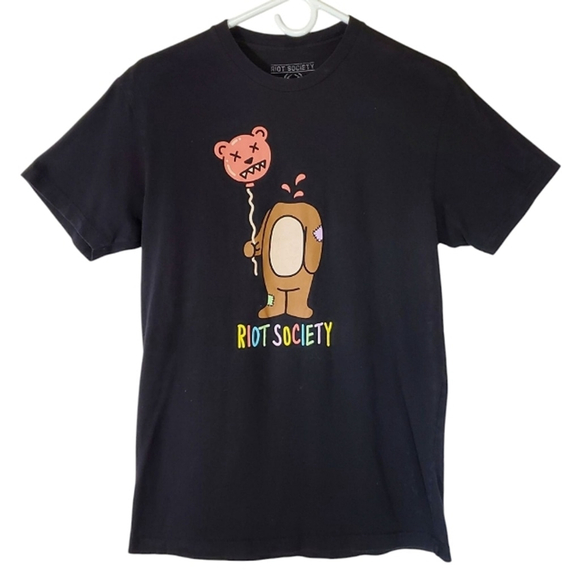 riot society Other - 2018 * Riot Society Bear Balloon Head Graphic Tee Black Size M